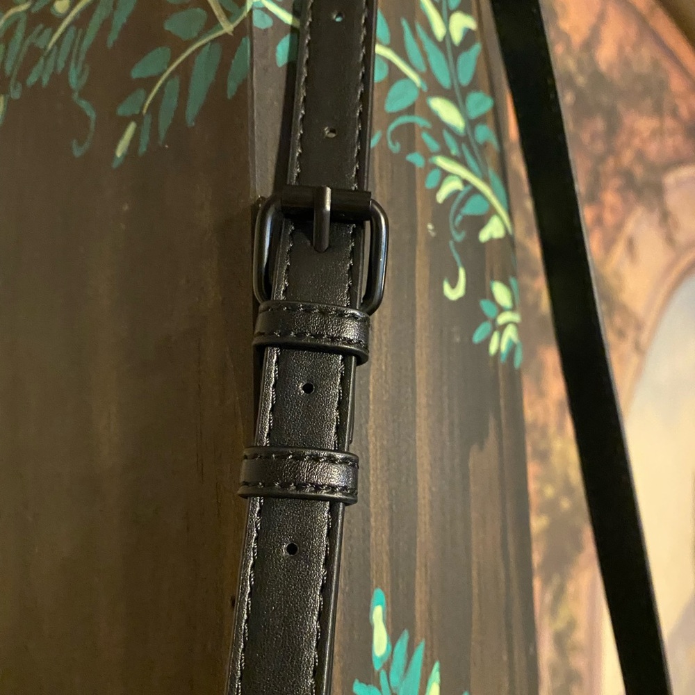 ALDO Black Croc Embossed Vegan Leather Studded Bag - Picture 8 of 13